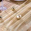 12PC Gold Gauze Table Runner 120 Inch 10FT Dining Wedding Baby Shower Holiday Birthday Sheer Tulle Table Décor