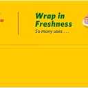 Glad Holiday Red ClingWrap Plastic Wrap 300 sq ft Roll