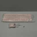 Logitech MK270 Wireless Keyboard and Mouse Combo for Windows, 2.4 GHz Wireless, Compact Mouse, 8 Multimedia and Shortcut Keys, 2-Year Battery Life, for PC, Laptop - Rose