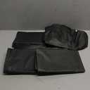 Party Dimensions Plastic Table Skirt, 29-Inches by 14-Feet - Black - 4 Pack