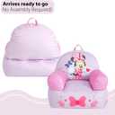 Disney Minnie Mouse Sofa Bean Bag Armchair, Soft Plush Lounge Chair for Bedroom or Playroom