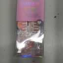 BTArtbox Press on Nails Short - White French Tip Press On Nails Square, Chrome Glazed Glue On Nails, Stick On Nails in 15 Sizes - 30 Soft Gel Fake Nail Kit, Be Elegant