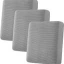 H.VERSAILTEX Super Stretch Individual Seat Cushion Covers - 3 Piece Sofa Cushion Covers in Dove, Thick Jacquard Textured Twill Fabric