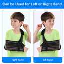 Kids Arm Sling for Shoulder Injury with Removable Shoulder Strap, Breathable Mesh Shoulder Immobilizer for Boys and Girls (Large)