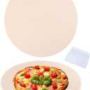 14 Inch Pizza Stone Cordierite Baking Stone for Oven & Grill, Heavy Duty BBQ Grilling Pizza Pan Large Oven Stone for baking, Ideal for Cooking Crispier Crust Pizza, Bread and More