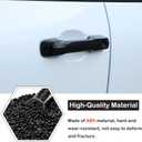 Aunginsy Auto Exterior Door Handle Protective Trim Cover Compatible with Toyota Tundra/Sequoia 2022-2025 Car Front Rear Outside Door Handle Outer Trim Cover Protector Decoration Covers ABS Accessories