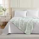 Laura Ashley - Soft Reversible Throw Blanket for Bed & Couch, 50 x 70