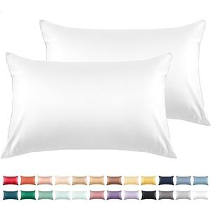Warmstar Cotton Pillow Cases King Size Set of 2, 600 Thread Count Pillowcases 20x36 Inches, Soft Long Staple Cotton Pillowcases Breathable with Envelope Closure,White
