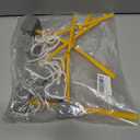 9.3in Baseball Base Plugs with Extended Tassel Heavy Duty Base Plugs for Baseball Field Base Plugs Easy View Baseball Base Anchors for Yard Tear Resistant - 6 Pack (yellow)