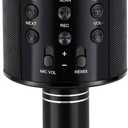 Kids Toys Age 3-12, Karaoke Microphone for Kids Birthday Presents Gifts for 5 6 7 8 9 10 11 12 Year Old Girls Boys Toys for 4-11 Year Old Girl Boy Teen - Black