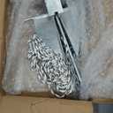 Boat Anchor Kit Fluke Anchor with Chain and Anchor Rope Set for Boats Pontoon, Deck, Fishing, and Sail (16-26FT Boats, 10LB)