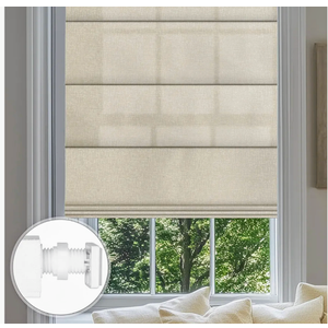 No Drill Roman Shades for Windows No Tools Roman Shades, UV Protection, Privacy, Thermal Insulation Roman Blinds, Easy to Install, 70％Blackout-Beige 

34 inches x 63 inches