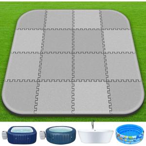 1/2"Extra Thick 85Inch Hot Tub Mat for Inflatable Hot Tub Accessories,Large Hot Tub Eva Foam Pad Padding Foundation for Outdoor Indoor,Portable Spa Pool Accessories Ground Base Flooring Mat Protector
