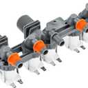 WH13X10017 Water Inlet Valve Compatible with WPGT9150H0MG, WPGT9150H0WW, WPGT9350C0PL, WPGT9350C0WW, WPGT9360C0PL, Replacement for PS960664 AP3205006 AH960664