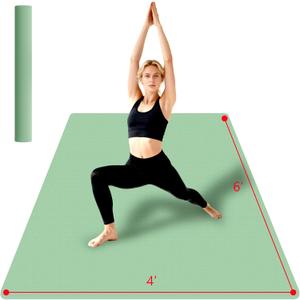 VTORY Extra Large Yoga Mat Thick Exercise Mat for Men and Women, Non-Slip, Durable Workout Mat for Home Workout, Yoga, Pilates, Stretching