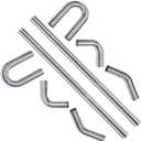 2.5''Inch DIY Custom Mandrel Exhaust Pipe Tube Pipe Intercooler Pipe,48''Straight Pipe,2.5''OD Straight&Mandrel Bend Pipe(45/90/180 Degree) Kit,Polished T304 Stainless Steel-8PCS