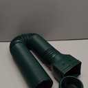 11.5ft Long Gutter Downspout Extensions Flexible, Drain Downspout Extender, Down Spout Drain Extender, Gutter Connector Rainwater Drainage, Extendable from 2.6ft to 11.5ft(Green)