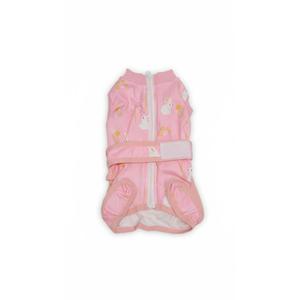 Nasjac Recovery Suit for Dogs - Zipper on Recovery Suit for Female Male Dog, Abdominal Wounds Cone E-Collar Alternative Onesie, Prevent Licking Spay Recovery Shirt (Pink, S)