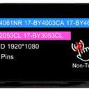 17.3" Screen Replacement B173HAN01.0 for HP 17-BY4061NR 17-BY4003CA 17-BY4633DX 17-BY2053CL 17-BY3053CL FHD 1920x1080 30 pins LCD Non-Touch Display Panel