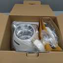 Hazel Quinn Electric Kettle - 1L/34oz Small Tea Kettle, 800W Fast Boil, All 304 Stainless Steel Interior, Double Wall for Cool Touch and Thermal, Auto Shut-Off, BPA-Free, Cordless - Pearl White