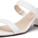 DREAM PAIRS Women's Two Strap Open Toe Low Block Chunky Heels Sandals Dress Pumps Casual Summer Mules Shoes (10)