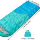 Sleeping Bag - 3 Seasons for Adults Kids Boys Girls Camping Hiking - Warm Cold Weather Lightweight Portable with Compression Bag for Backpacking in Spring, Summer, Fall and Winter