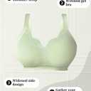 Women's Plus Size Seamless Push Up Bra Wireless Adjustable Strap Lifting Bralettes (XXL)
