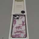 MOSNOVO Magnetic Case for iPhone 16 Plus, 10ft Military-Grade Protection, Compatible with Magsafe, Shockproof Phone Case for iPhone 16 Plus - Pink Leopard - Clear Black