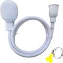 Faucet Spray Hose Attachment for Sink, Shower & Pet Bath - Flexible Water Sprayer, Leak-Proof, High Pressure - Ideal for Dog Washing, Baby Bath, Kitchen & Garden Use