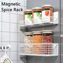 Buyyyit Magnetic Basket Magnetic Fridge Organizer Magnetic Pencil Holder Whiteboard Accessories Home Kitchen Organization (Black-High)