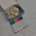 Worgree DIY Wooden Magnets, 36 pcs Wooden Art Craft Supplies Painting Kit for Kids Party Favors for Boys Girls Ages 4-8 8-12 Birthday Easter Crafts Gifts Toys Basket Goodie Bag Stuffers