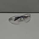 Boll Safety 40073 Silium Safety Eyewear with Silver Metal + TPE Semi-Rimless Frame and Clear Lens