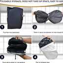 Auto Windshield Sun Shade Custom Fit for Chevrolet/Chevy Equinox 2018-2023 Foldable Car Front Window Sunshade Accessories Sun Visor Protector Reflective Cover Block UV Rays & Sun Heat(Black)