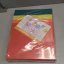 SUNEE 1 Inch Binders 3 Ring 6 Pack, Clear View Three Ring Binders PVC-Free (Fit 8.5x11 Inches) for School Binder or Office Binder Supplies, Classic 6 Colors