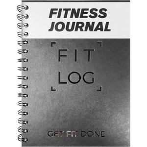 Cossac Undated Fitness Journal & Workout Planner - Designed by Experts Gym Notebook, Workout Tracker,Exercise Log Book for Men Women (Black)
