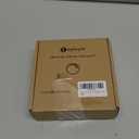 Lvyinyin Single Under Cabinet LED Puck Light, Curio Display Case Shelf Counter Accent Lighting, 120V Electric Wired Wall Plug in, On Off Switch, Black Cords, 2 Packs, Daylight