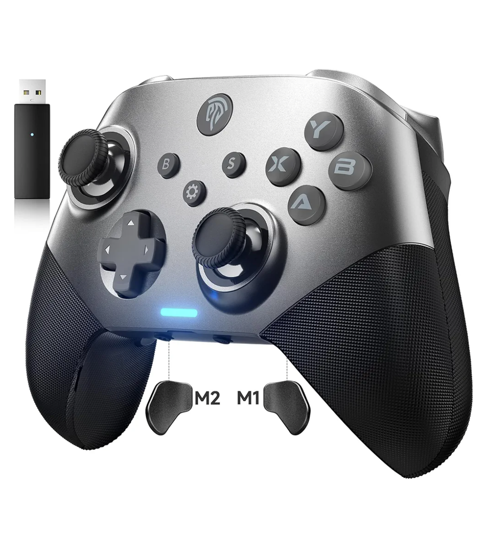 EasySMX X10 PC Controller for Black Myth: Wukong - Enhanced Wireless Bluetooth Controller with a Swappable Faceplate/Hall Joysticks and Triggers for PC/Switch/Steam/Android TV/Android and iOS Mobile