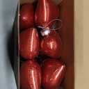 Civaner Large Valentine's Day Heart Ornaments for Valentine Decor, Glitter Heart Shaped Hanging Baubles with Pre-Strung Wire, Romantic Wedding Anniversary Party Decorations(Red,24 Pcs)