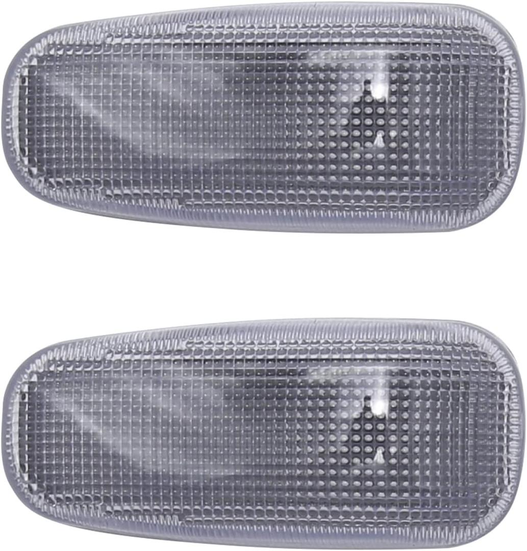 2pcs 5124431AB 5124431AA Turn Front Side Marker Light Clearance Lamp Lens Cover Replacement for Dodge Sprinter 2500 3500 2003-2006, replacement for Freightliner Sprinter 2500 3500 2003-2006