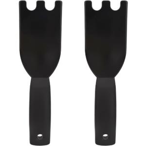 2pcs Grill Scraper for George Foreman, Nylon Spatula Indoor Grill with Grooves Heat-Resistant Household Cleaner Tool Comfortable Grip Non-Stick Cleaning Brush