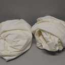 H.VERSAILTEX 100% Waterproof Bar Stool Cover Stretch Counter Stool Pub Chair Slipcover for Dining Room Removable Soft Thick Solid Fleece Fabric Bar Stool Slipcovers Set of 2, Ivory