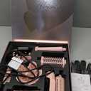 8-in-1 Hair Dryer Brush & Hot Air Styler, 110,000 RPM Blow Dryer Brush Foldable LCD Display, 4 Heat Settings Auto Curler Fast Drying Curling Straightening for Salon & Travel (Pink)