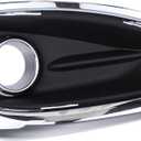 Front Passenger Side Fog Light Cover Bezel and Molding Trim Ring Chrome for Chrysler Pacifica 2017-20, Voyager 2020