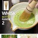Taruzil Matcha Whisk Set with Matcha Bowl, Matcha Bamboo Whisk, Scoop, Sifter, Matcha Whisk Holder Unique Gifts for Women Mom Her Girl Friend Home Kitchen Decor Gifts for Christmas, Birthday