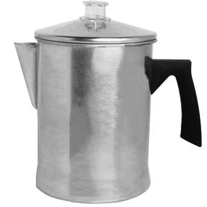 MIRRO Aluminum Stove Top Percolator, Brew Coffee On Gas or Electric Stovetop, 9 Cup, Silver