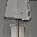 RUACQ T-Shape Hand Towel Holder Stand, 12inch Weighted Base Towel Rack, Countertop Towel Holder for Bathroom, 304 Stainless Steel, Heavy Duty (Brushed Nickel)