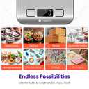 Etekcity Food Kitchen Scale, Digital Grams and Ounces for Weight Loss, Baking, Cooking, Keto and Meal Prep, LCD Display, Medium, 304 Stainless Steel