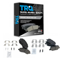 TRQ Front and Rear Brake Pad Set Ceramic Compatible with 2014-2019 Mitsubishi Outlander 2013-2024 Outlander Sport