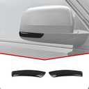 JeCar Side Mirror Turn Signal Light Trim Covers Smoked Blinker Indicator Covers Fit for Jeep Grand Cherokee 2011-2020, Black