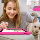 Case Compatible with iPad 10.2 Inch 2021/2020/2019, for iPad 9th/8th/7th Generation Case,Light Weight Shock Proof Convertible Handle Stand Full Body Kids Case (Pink)